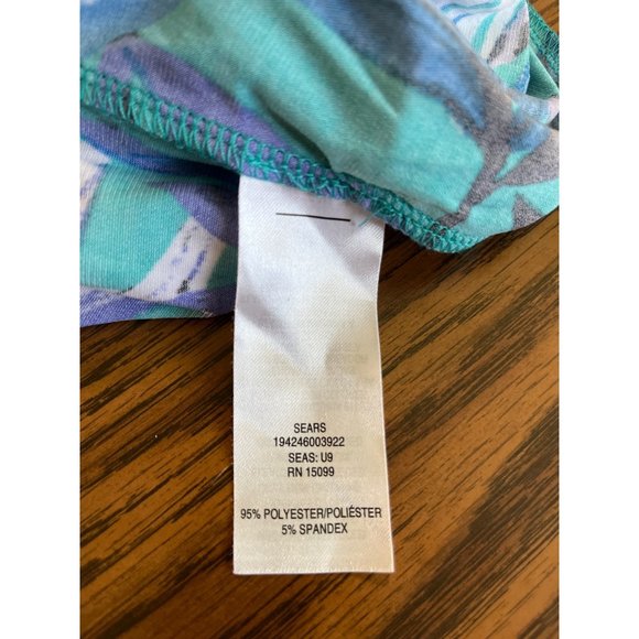 Simply Styled by Sears woman’s blue purple black white strapless pantsuit sz M - Picture 10 of 10